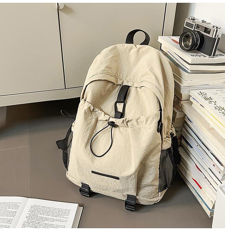 Schoolbag Lightweight Multi-Pocket Neutral Wind Men's and Women's Backpacks Commuter Travel Large Capacity Junior High School Student Backpacks Tide