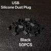50 USB Dust Plug Charger Port Cover Cap Female Jack Interface Universal Silicone Dustproof Protector Tablet PC Notebook Laptop2