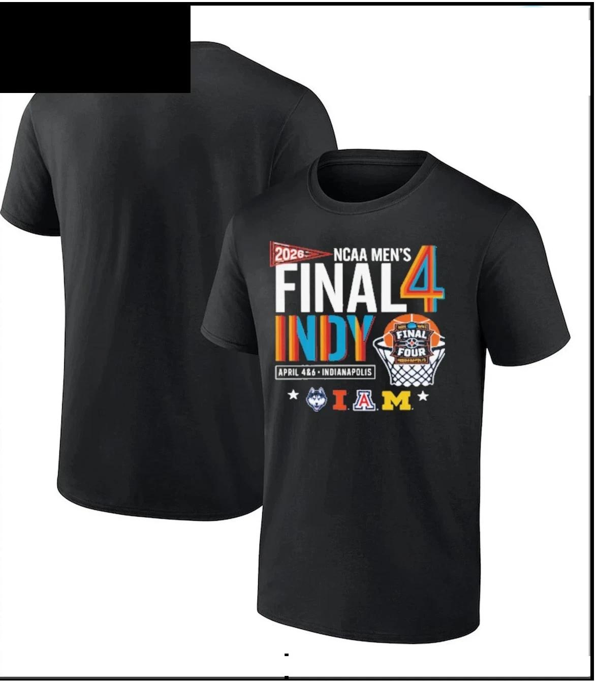 2026 NCAA Men’s Basketball Tournament March.madnes Final Four Indy T-Shirt 2XL