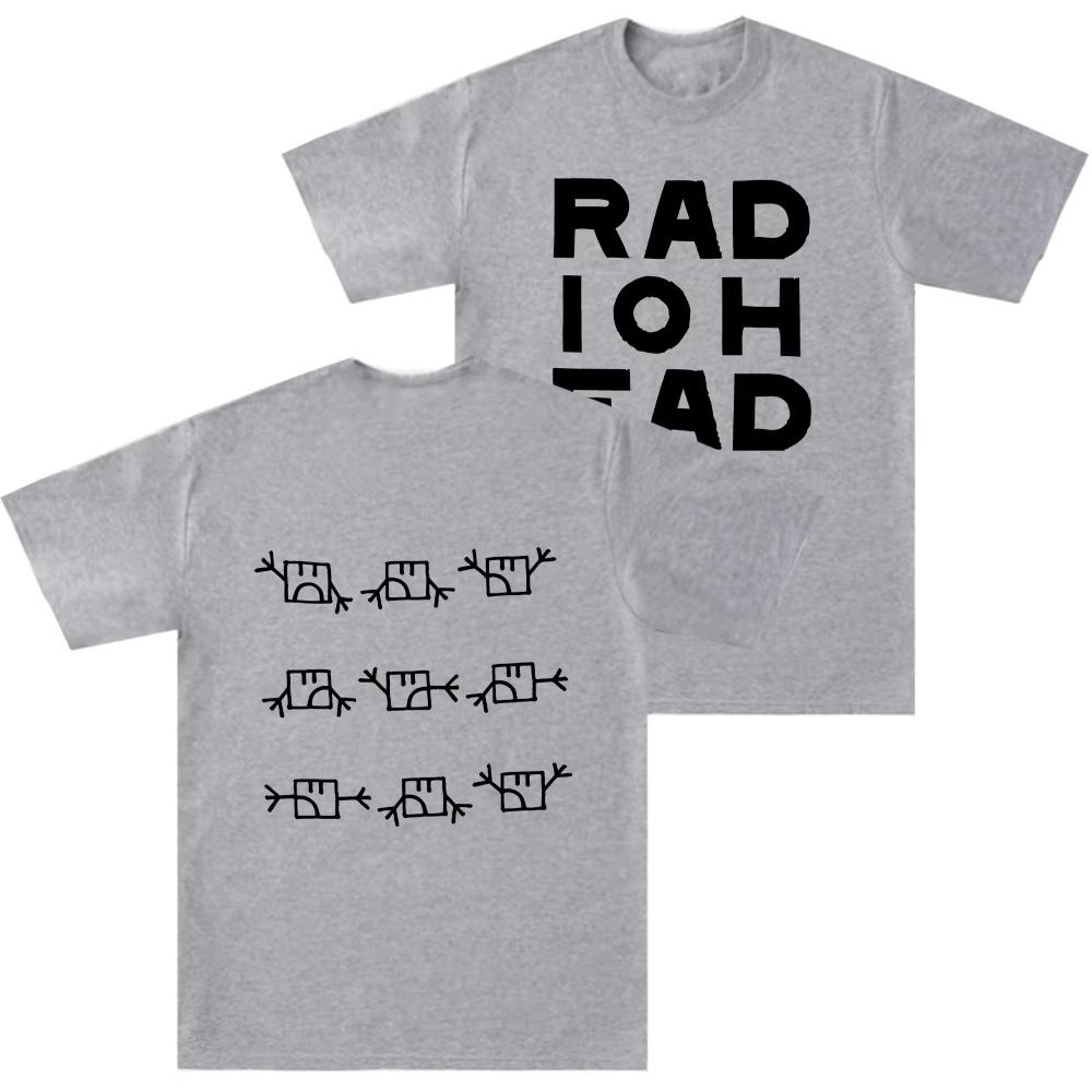 Radiohead Semaphore T-shirt Alternative Rock Band Cotton Long Short Sleeves Male Tops Clothing Women Men Vintage Casual T Shirts