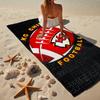 Kansas City Chiefs Pattern Microfiber Beach Towel, Lightweight And Quick-Dry, for Summer Travel, Beach Essential, Swimming Pool