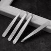 4 Piece Professional Tweezers Set Eyebrow Hair Removal, Beard Plucking, Stainless Steel Angled Tweezers Tools Hair Removal Tool