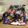 A collage of iconic football players in various jerseys and celebrations. for all seasons blanket lunch break throw gift