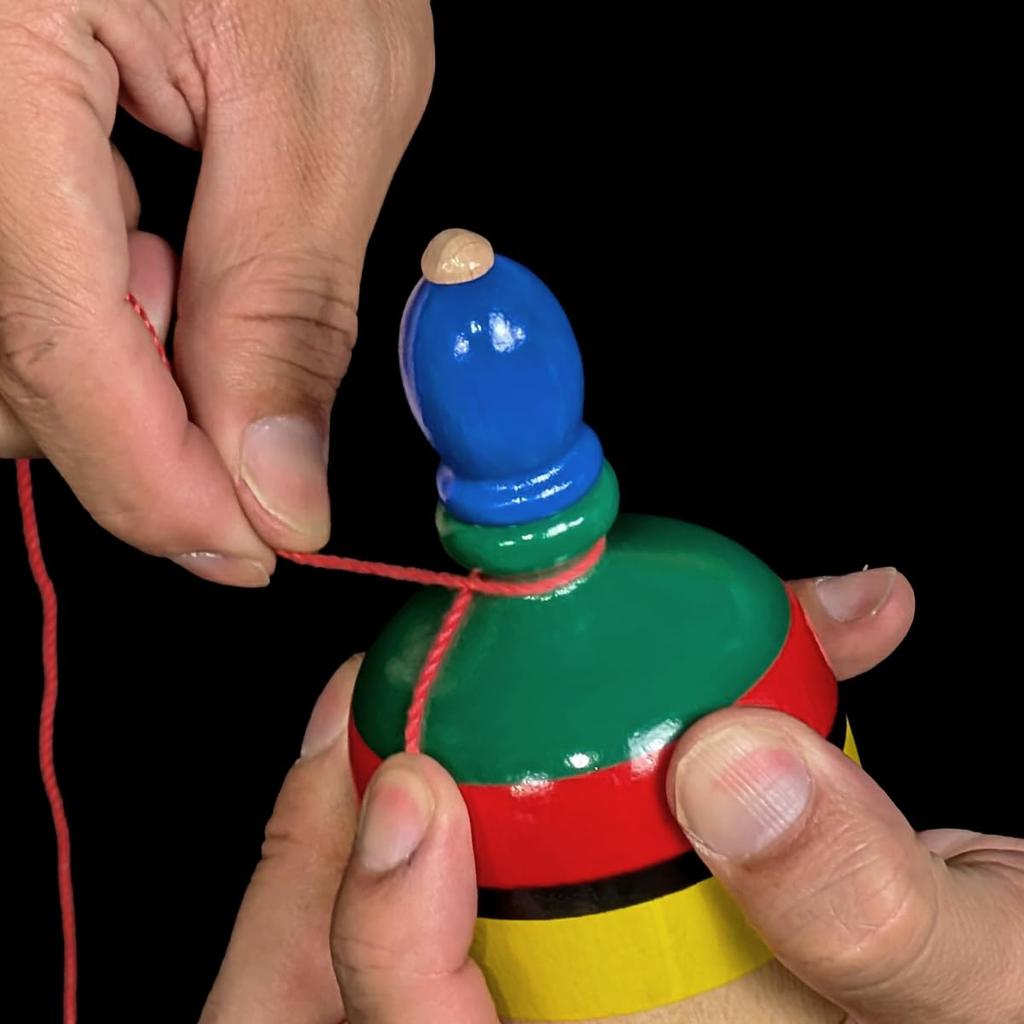 Spin Five Baby Tops Jump Out of Their Spinning Top Gear Mother's