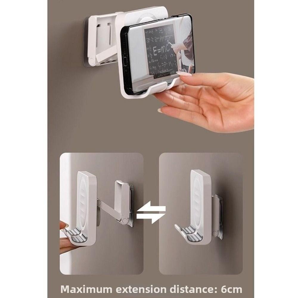 Adjustable Wall Mount Holder Strong Adhesive Mobile Phone Support Hanging Phone Stand  Living Room
