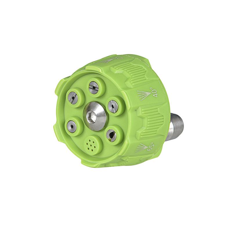 Universal 4000Psi High Pressure Washer Spray Nozzle 0 15 25 40 Degree Rotation Watering Rinse Soap Nozzle Tip Garden Cleaning