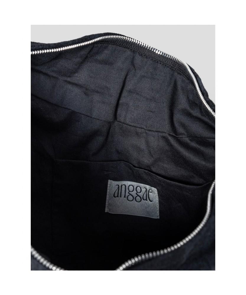 Anggae Jacquard Knot Tube Bag (S) Black