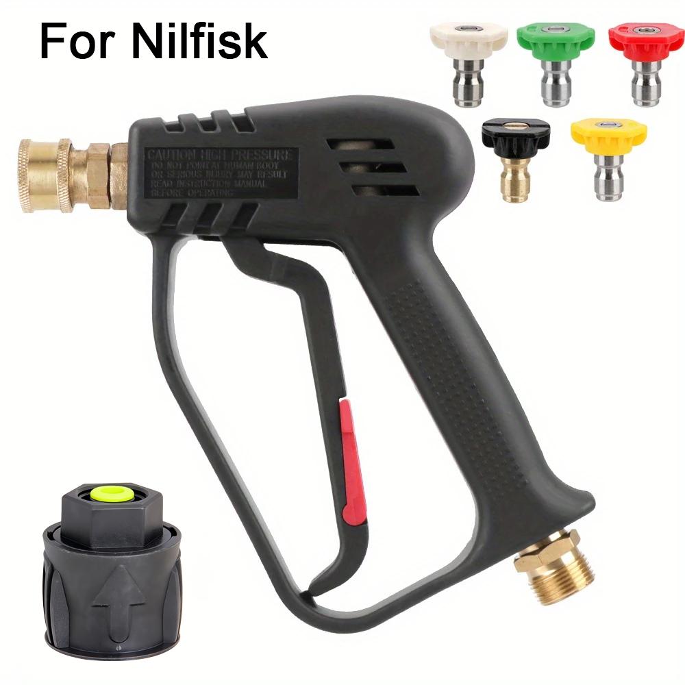 4000PSI Car Wash Pressure Gun - 5 Color Quick Connect Nozzle Kit with M22-14 Adapter for Kärcher/Nilfisk