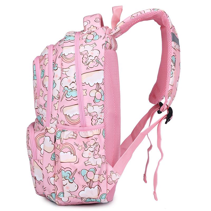 SUNBORLS New Unicorn Cartoon Primary School Bag for Grades 3-6 Backpack Large-capacity Breathable Children's School Bag