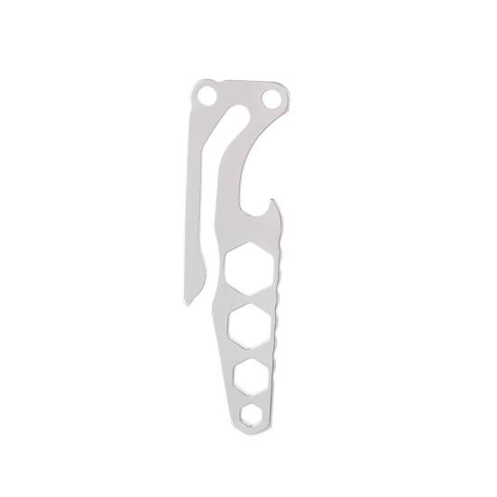 

Mini Gear Keychain Pocket Steel Hex Wrench Belt Clip Beer Bottle Opener Key Ring