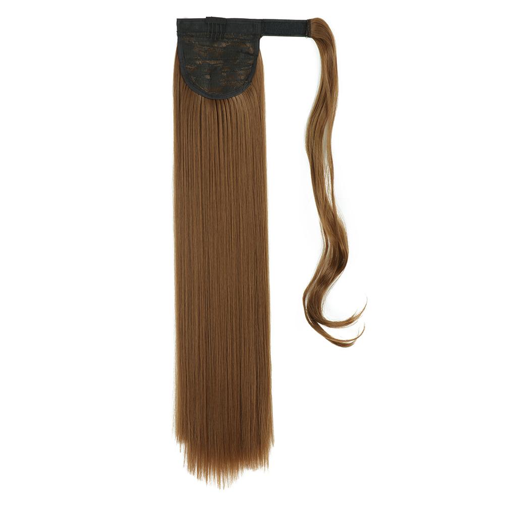 MISS WIG Women's Silky Straight Synthetic Clip In Drawstring Ponytail Hairpieces for Women Hair Extension
