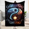 Yingyang Blanket Durable Comfort Perfect for Office Chair Office Picnics Four Seasons Universal Digital Print