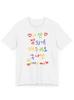 Korean Blessings Women's T-shirt Korean Round Neck Comfortable Plus Size Top Simple Text Fun Women's Clothing