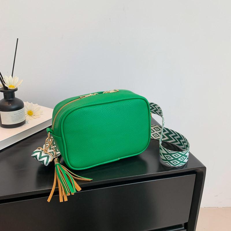 Elegant Retro Fringe Shoulder Bag For Women Trendy Casual Small Square Purse