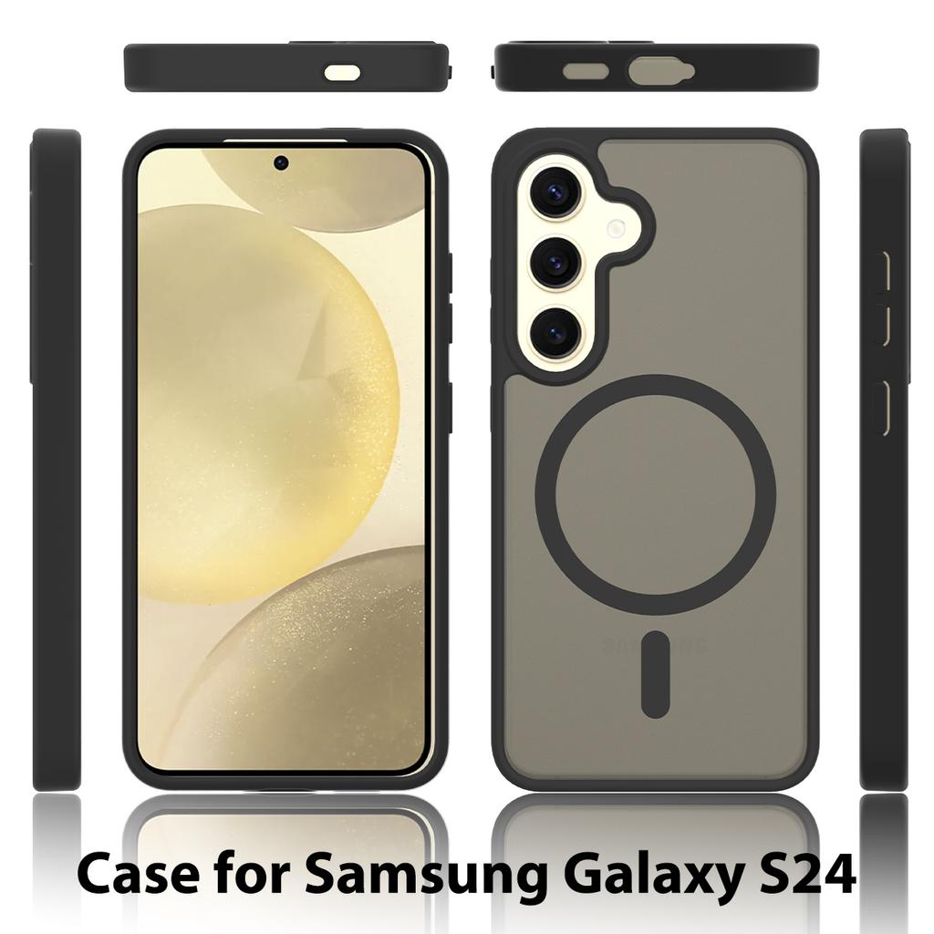 Matte Magnetic Phone Case for Magsafe Mag Safe Samsung Galaxy S26 Plus S25 Fe S24 S23 Ultra S22 A15 A16 A26 A35 A36 A56 A37 A55 A57 Back Phone Cover