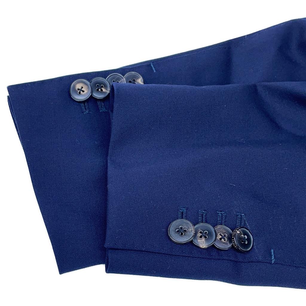 Gabriele Pasini [Excellent Condition/Domestically Authorized] JG16728Q Marzotto Incase Wool 3B Single Breasted Lapel suit setup 48 NavyUsed