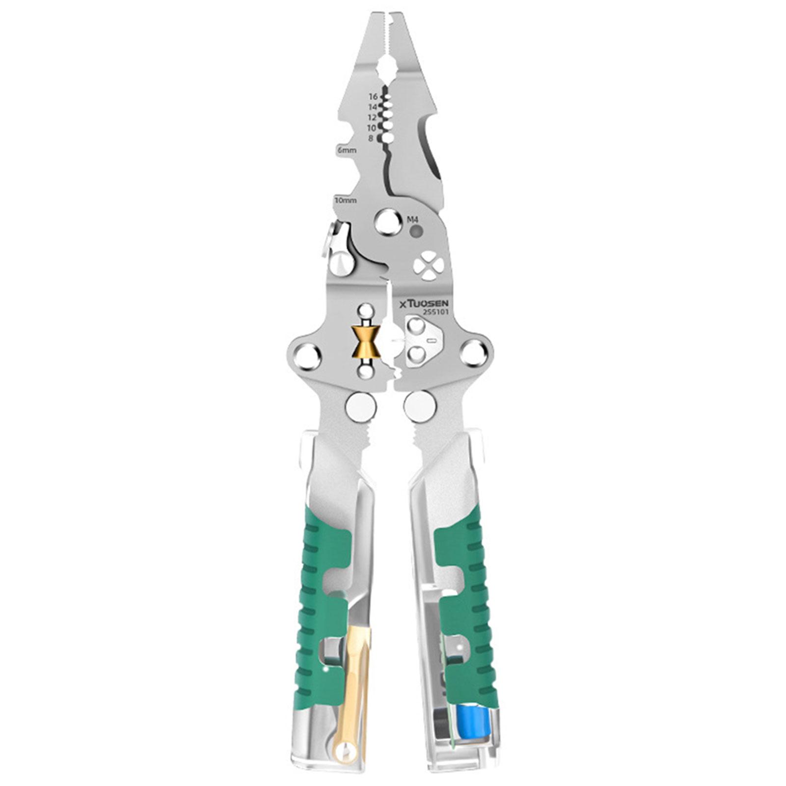 

Foldalbe Wire Stripping Plier Multi-function Electrician Pliers With Electric Test Pen Folding Pliers For Cutting Voltage Tester