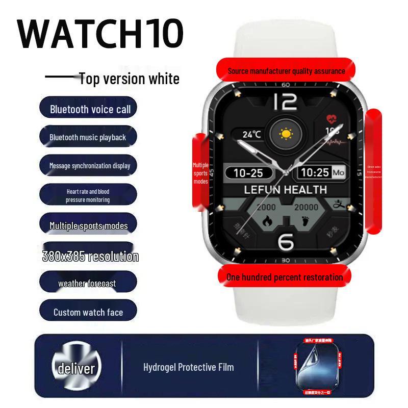 

S10 Pro Smartwatch: Multi-Function Bluetooth Call, Sports Pedometer, iOS Compatible.