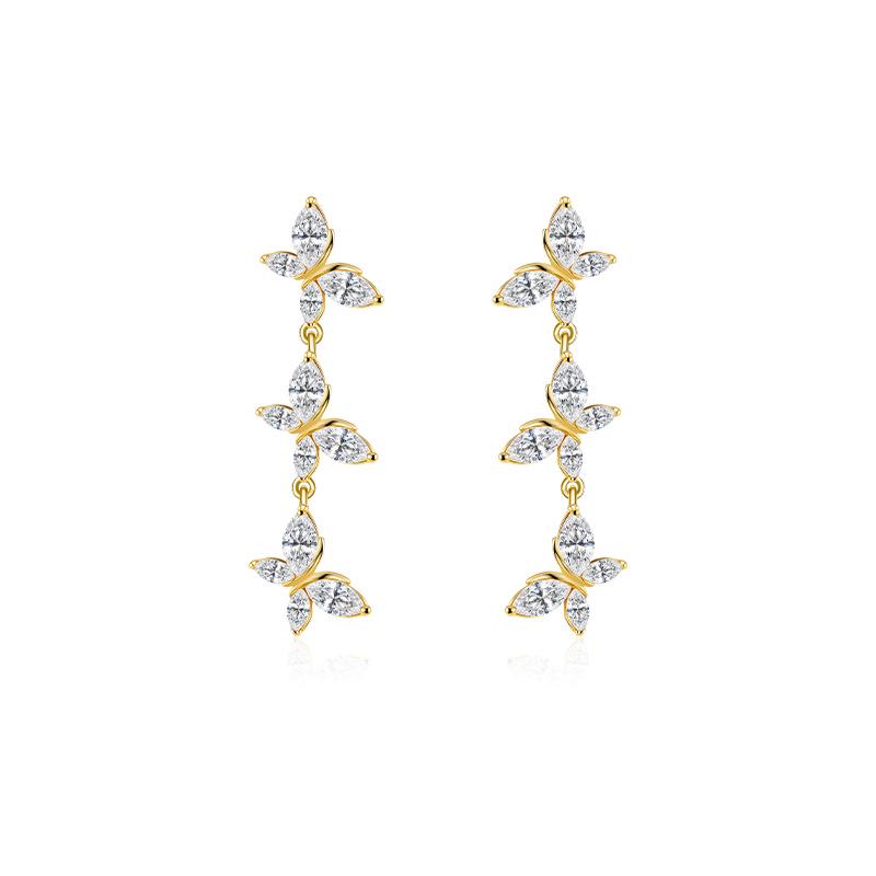 Shining Pearl Copper Alloy Earrings: Light Luxury, High-End Gold-Plated with Strong Color Retention