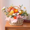 Hand-Woven Rattan Princess Flower Basket