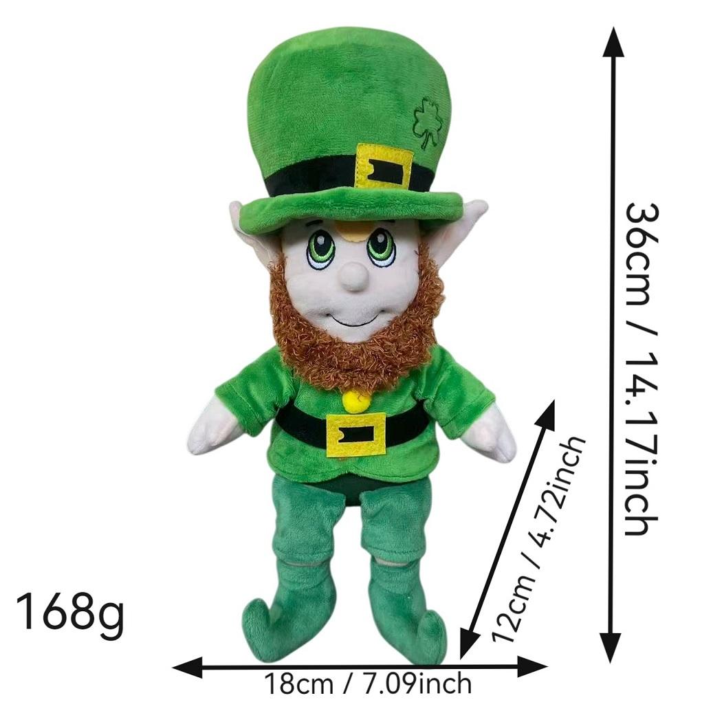 Neue St. St. Patrick's Day Plüschtier Feiertagsfigur Puppe Plüschtier 36CM