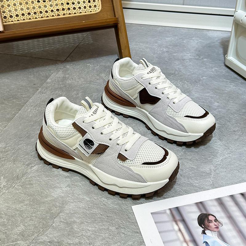 23 wiosna nowe buty tatusia z grubą podeszwą damskie oddychające buty Forrest Gump koreański styl buty z okrągłym czubkiem obuwie studenckie buty sportowe