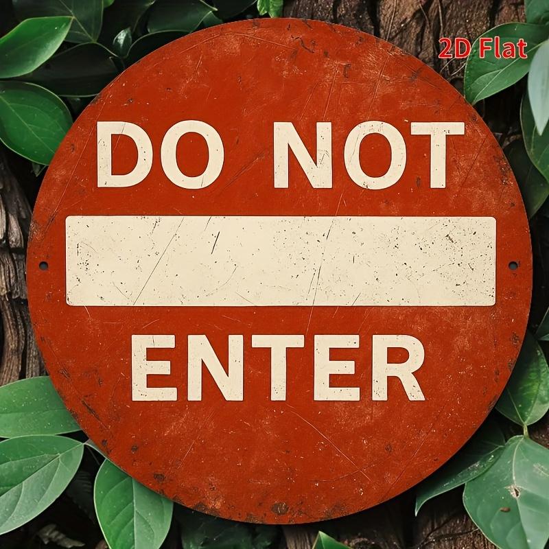 D Flat Flat D Printed Designs of Metal Signs Indicating No Entry Perfect for Decorating Homes Offices Bedrooms Coffee Sh