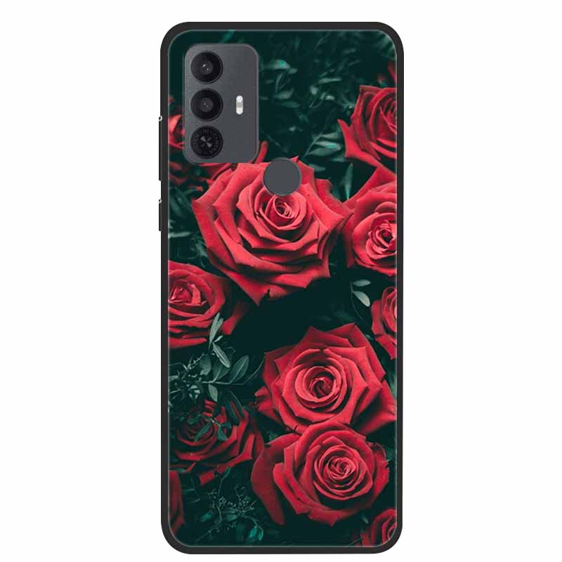 For TCL 30 SE Case Luxury Soft Silicone Protective Animals Phone Cover for TCL 305 306 Case 30SE TPU Funda for TCL30SE Cartoon