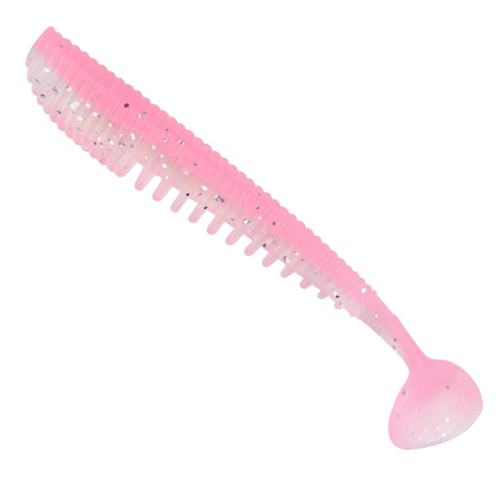 Ribbed T-Tail Soft Micro Long for Saltwater Bass