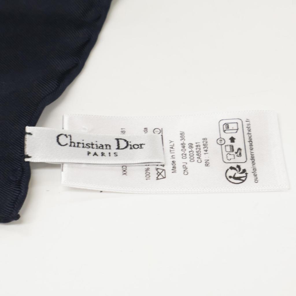 DIOR [Excellent Condition/Domestically Authorized] 22AW XKDOO090I603C581TU D-Constellation Silk Square scarf Black/MulticolorUsed