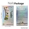24 Pcs Full Cover Stick on Nails Christmas Press On Nails Artificial Nails Short False Nails with Christmas Tree Designs