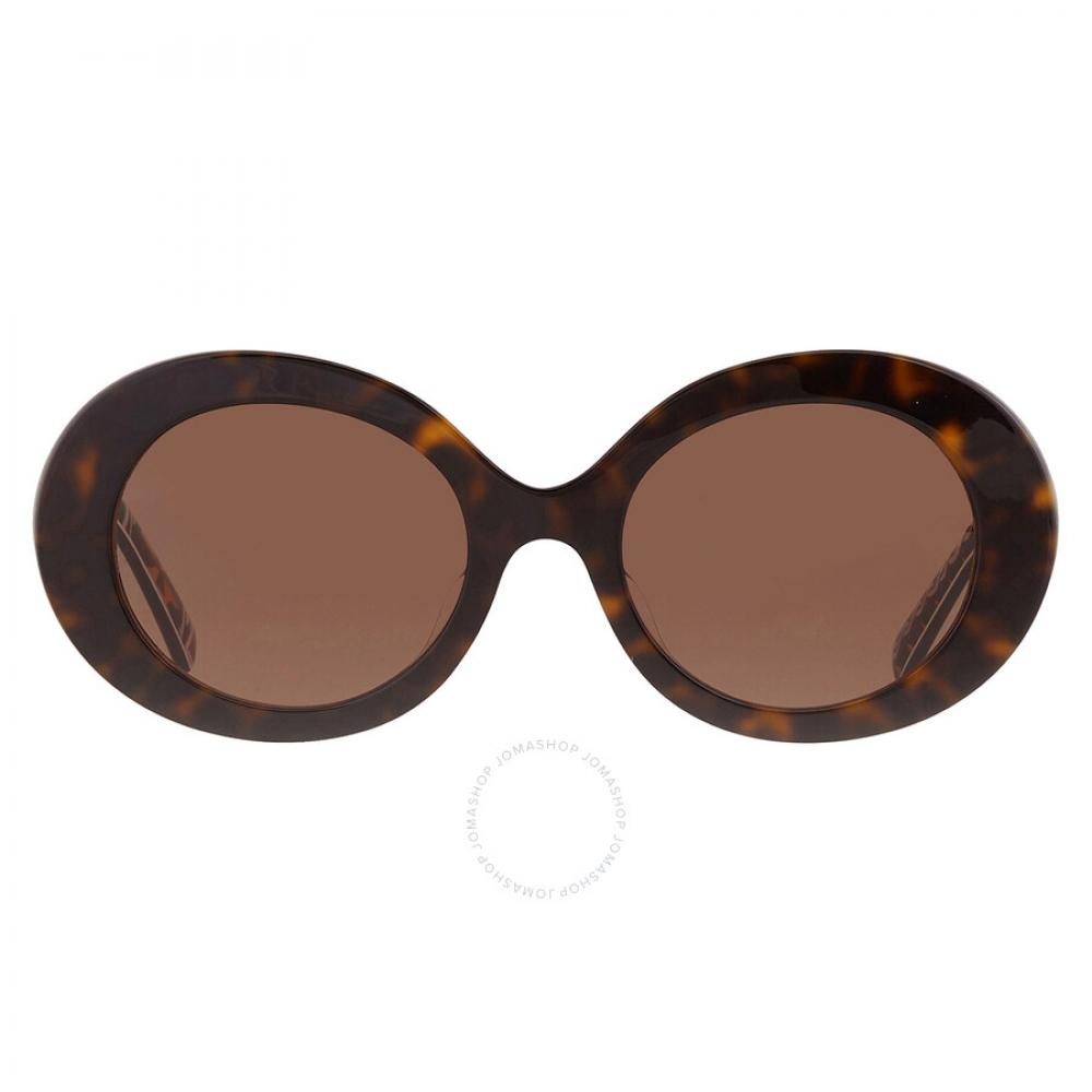 

Dolce Gabbana Темно-коричневые овальные женские солнцезащитные очки DG4448F 321773 51
