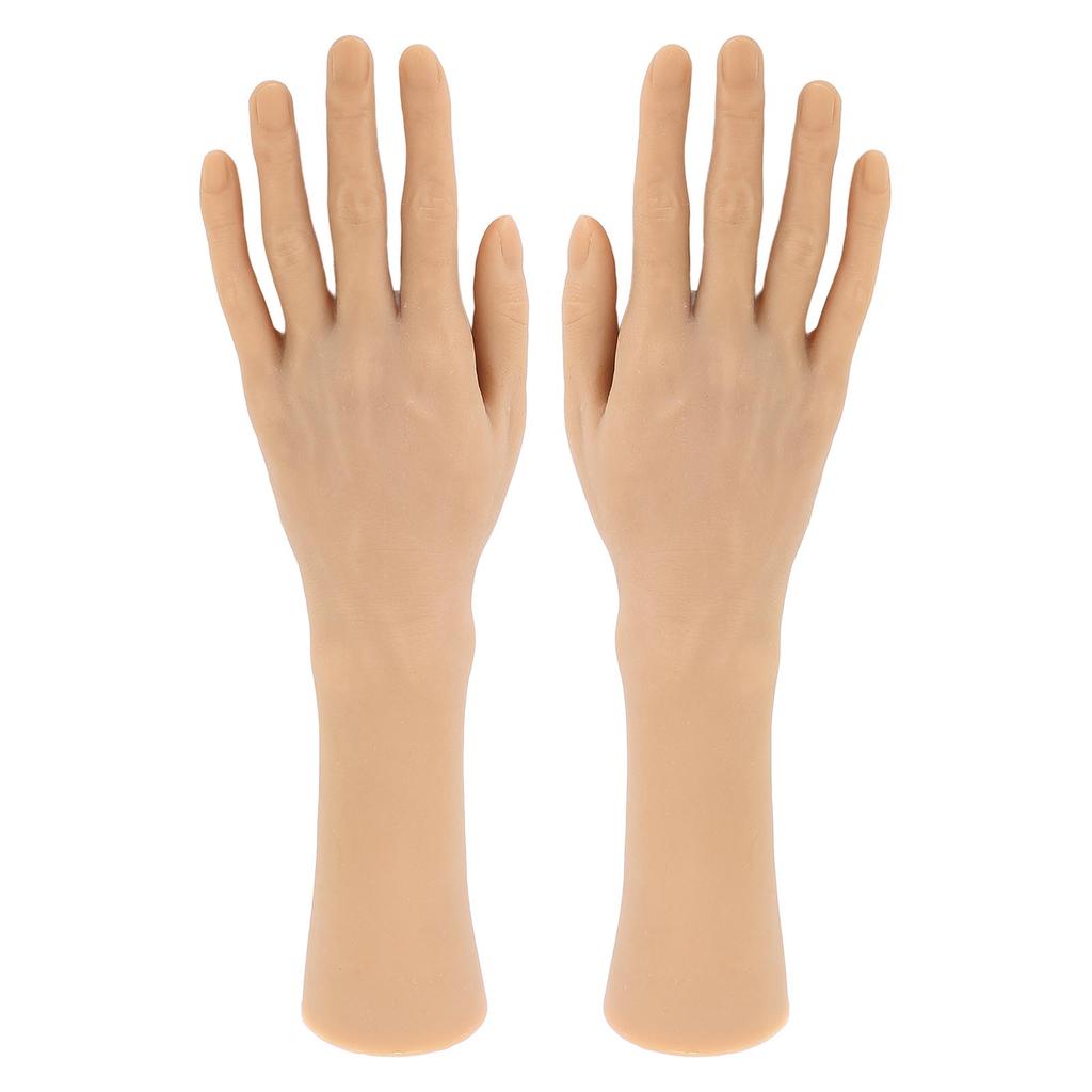 1 pár mužských rukou, vysoce simulované mužské figuríny, ruce pro tetování, náramek s hodinkami