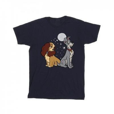 Mens Lady And The Tramp Moon T-Shirt