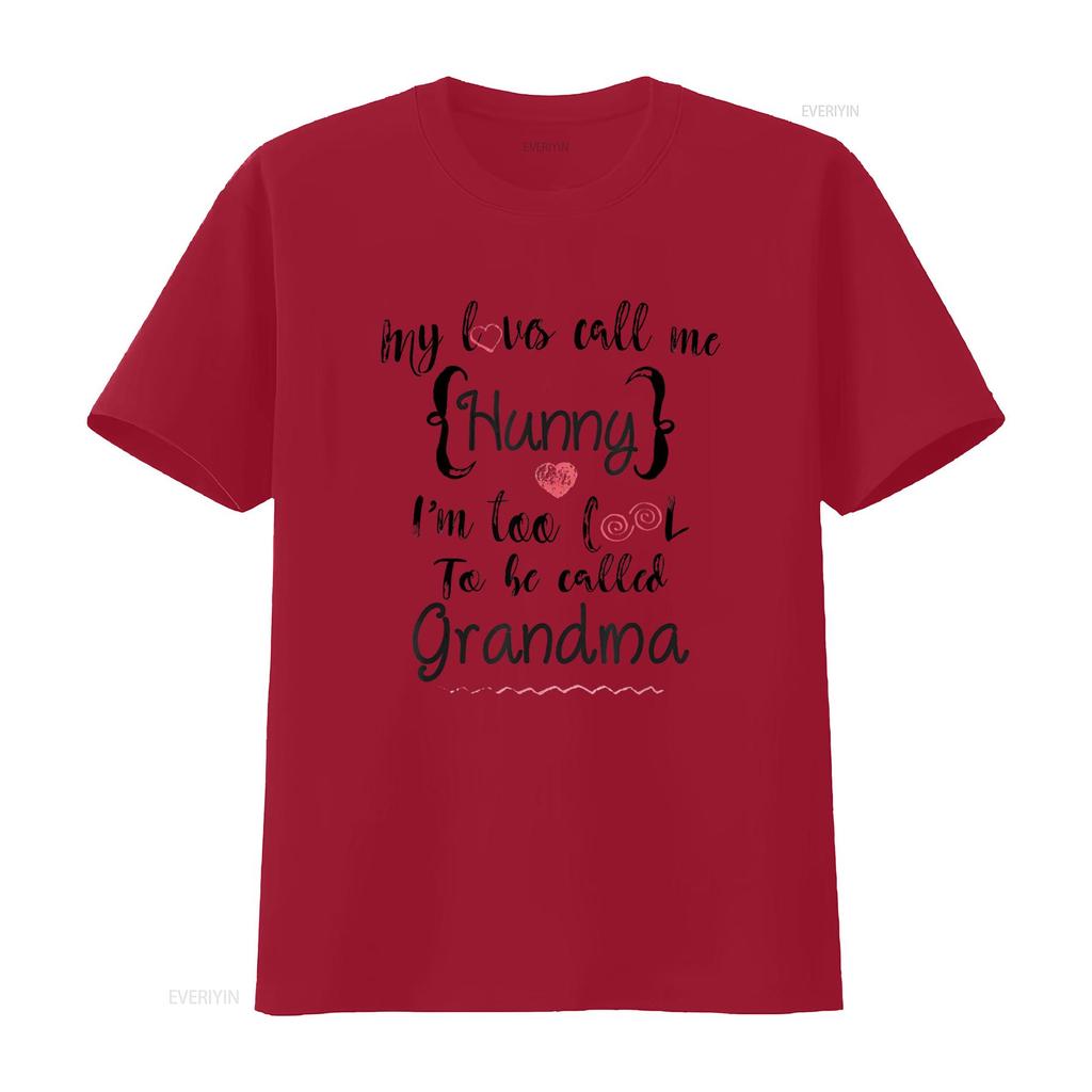 Grandchildren Love Call Me Hunny Too Cool Grandma T Shirt vintage Washed designer clothes Breathable homme Stylish Versatile