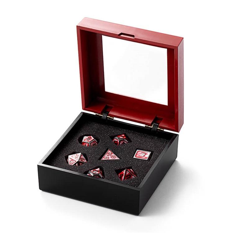 Eternal Fire Chest Case Box for a Set of 7 RPG Dice