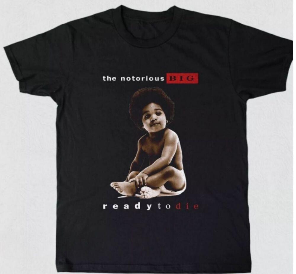 The Notorious BIG Ready to Die Унисекс Черная Футболка Размер S-5XL Унисекс Футболка S