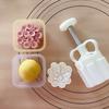 Plastic Mooncake Molds DIY Mooncake Stamps Osmanthus Shaped Baking Moulds Pastry Gadgets 3 Sizes for Mid-Autumn Festival