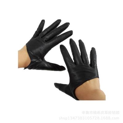 Herren- und Damen-DS-Performance-Tanzhandschuhe, Halbfinger-Imitatleder