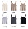 Women's French Retro Wool Knit Square Neck Sleeveless Vest Camisole
