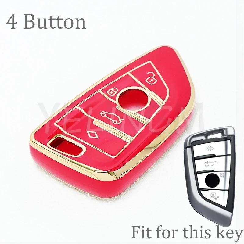 3 4 Buttons Smart Tpu Car Key Case For Bmw 216I F46 X1 X2 X3 X5 X6 Gt 2 5 6 7 Series Keyless Remote Control Fobs Protector Cover