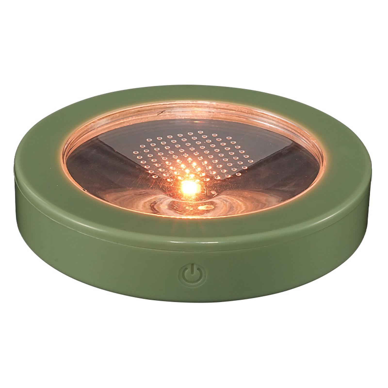 Glowing Drink Coaster USB Charging Light Up Coasters Base Luminous Mat Cup Holder for Bars/Restaurants/Beer/Weddings/Clubs зелёный