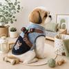 Elk Pattern Dog Plush Zipper Vest Comfortable Winter Dog Jacket Christmas Dog Coat  Travel