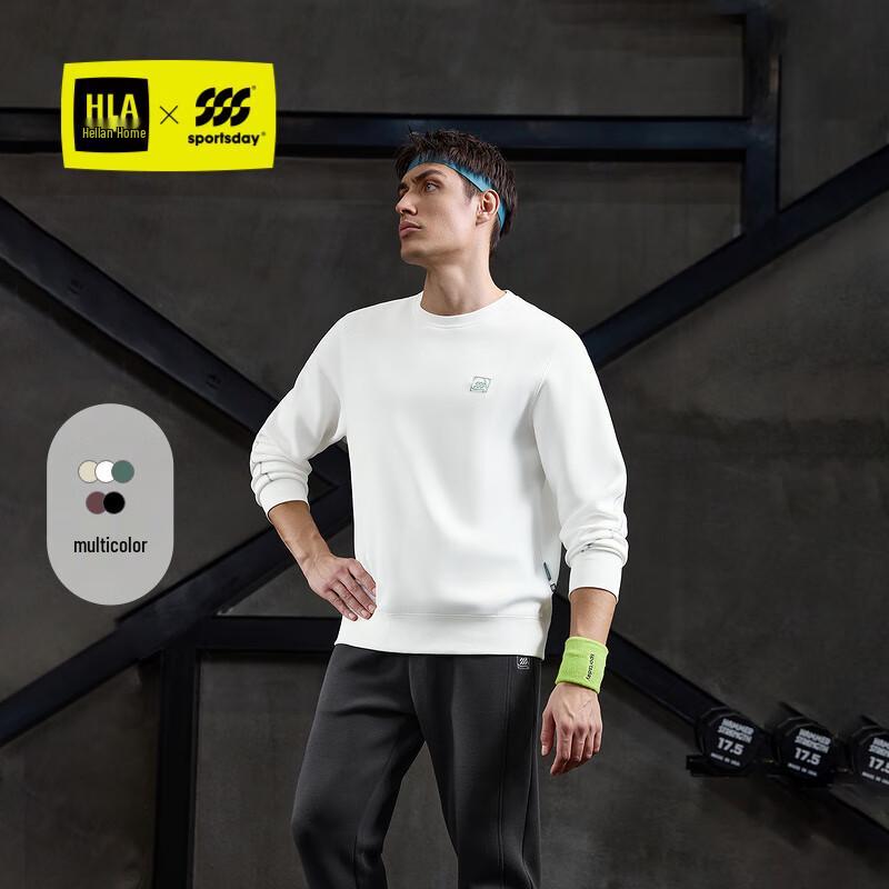 HLA Men's Equestrian Sports Round Neck Long Sleeve Sweatshirt