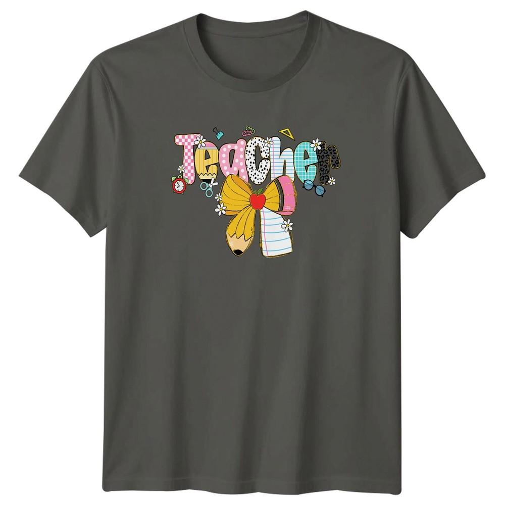 Teacher School Supplies Education Unisexs TShirt Unisexs Tee Graphic Top S