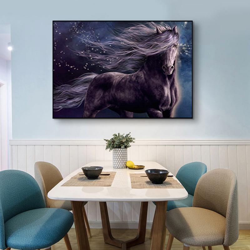 Pferd DIY 5D Diamant Malerei Kreuzstich Tiere Diamant Stickerei voller runder Bohrer Strass Mosaik Home Decor Geschenk