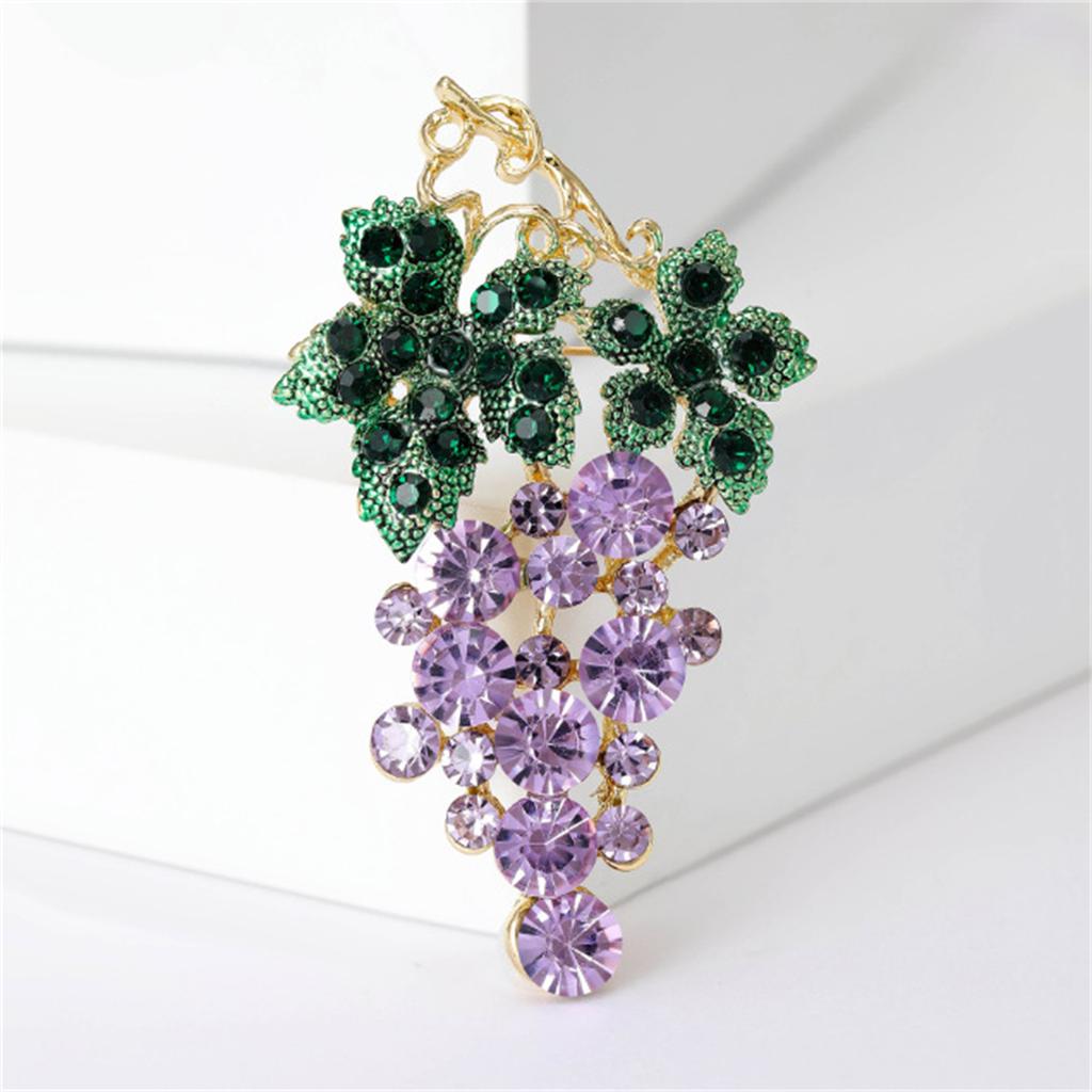 1Pc Korean Creative Grape Brooch for Men and Women Charm Cute Pin Exquisite Trendy Jewelry Accessories Party Birthday Gift 2026