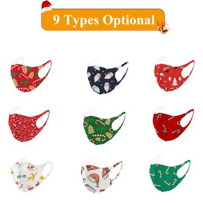 Children Christmas Face Mask Children Face Mask Reusable Face Mask Washable Breathable Mouth Cover