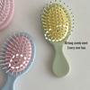  Pettine per Capelli Portatile con Cuscino d'Aria a Forma di Macaron per Ragazze - Piccolo, Carino e Ideale per Studenti