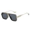 New Vintage Square Men Sunglasses Brown Luxury Brand Classic High Quality Sun Glasses For Women Uv400